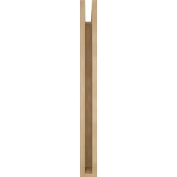 Ekena Millwork - BKTUR035X24X36TRA05RCPR - Timberthane Faux Wood Traditional Style Bracket, Block Ends, 3 1/2"W x 24"D x 36"H, Primed Tan