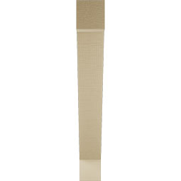 Ekena Millwork - BKTUR035X26X26TRA05RCPR - Timberthane Faux Wood Traditional Style Bracket, Block Ends, 3 1/2"W x 26"D x 26"H, Primed Tan