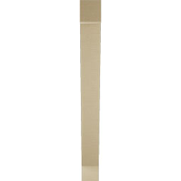 Ekena Millwork - BKTUR035X26X34TRA05RCPR - Timberthane Faux Wood Traditional Style Bracket, Block Ends, 3 1/2"W x 26"D x 34"H, Primed Tan