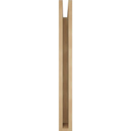 Ekena Millwork - BKTUR035X26X34TRA05RCPR - Timberthane Faux Wood Traditional Style Bracket, Block Ends, 3 1/2"W x 26"D x 34"H, Primed Tan