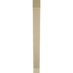 Ekena Millwork - BKTUR035X26X38TRA05RCPR - Timberthane Faux Wood Traditional Style Bracket, Block Ends, 3 1/2"W x 26"D x 38"H, Primed Tan