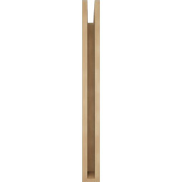 Ekena Millwork - BKTUR035X28X36TRA05RCPR - Timberthane Faux Wood Traditional Style Bracket, Block Ends, 3 1/2"W x 28"D x 36"H, Primed Tan