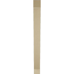 Ekena Millwork - BKTUR035X28X40TRA05RCPR - Timberthane Faux Wood Traditional Style Bracket, Block Ends, 3 1/2"W x 28"D x 40"H, Primed Tan