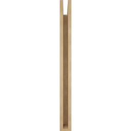 Ekena Millwork - BKTUR035X28X40TRA05RCPR - Timberthane Faux Wood Traditional Style Bracket, Block Ends, 3 1/2"W x 28"D x 40"H, Primed Tan