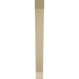 Ekena Millwork - BKTUR035X30X34TRA05RCPR - Timberthane Faux Wood Traditional Style Bracket, Block Ends, 3 1/2"W x 30"D x 34"H, Primed Tan