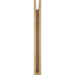 Ekena Millwork - BKTUR035X30X36TRA05RCPR - Timberthane Faux Wood Traditional Style Bracket, Block Ends, 3 1/2"W x 30"D x 36"H, Primed Tan