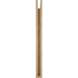 Ekena Millwork - BKTUR035X30X42TRA05RCPR - Timberthane Faux Wood Traditional Style Bracket, Block Ends, 3 1/2"W x 30"D x 42"H, Primed Tan