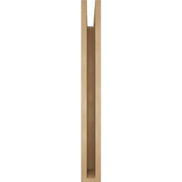 Ekena Millwork - BKTUR035X32X32TRA05RCPR - Timberthane Faux Wood Traditional Style Bracket, Block Ends, 3 1/2"W x 32"D x 32"H, Primed Tan