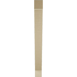 Ekena Millwork - BKTUR035X32X36TRA05RCPR - Timberthane Faux Wood Traditional Style Bracket, Block Ends, 3 1/2"W x 32"D x 36"H, Primed Tan