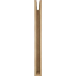 Ekena Millwork - BKTUR035X32X36TRA05RCPR - Timberthane Faux Wood Traditional Style Bracket, Block Ends, 3 1/2"W x 32"D x 36"H, Primed Tan
