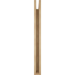 Ekena Millwork - BKTUR035X32X38TRA05RCPR - Timberthane Faux Wood Traditional Style Bracket, Block Ends, 3 1/2"W x 32"D x 38"H, Primed Tan
