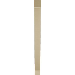 Ekena Millwork - BKTUR035X32X44TRA05RCPR - Timberthane Faux Wood Traditional Style Bracket, Block Ends, 3 1/2"W x 32"D x 44"H, Primed Tan