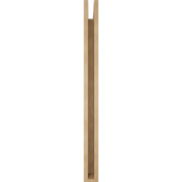 Ekena Millwork - BKTUR035X32X44TRA05RCPR - Timberthane Faux Wood Traditional Style Bracket, Block Ends, 3 1/2"W x 32"D x 44"H, Primed Tan
