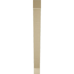 Ekena Millwork - BKTUR035X34X38TRA05RCPR - Timberthane Faux Wood Traditional Style Bracket, Block Ends, 3 1/2"W x 34"D x 38"H, Primed Tan
