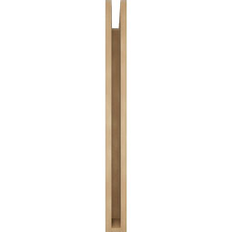 Ekena Millwork - BKTUR035X34X38TRA05RCPR - Timberthane Faux Wood Traditional Style Bracket, Block Ends, 3 1/2"W x 34"D x 38"H, Primed Tan