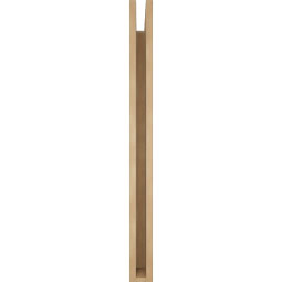 Ekena Millwork - BKTUR035X34X42TRA05RCPR - Timberthane Faux Wood Traditional Style Bracket, Block Ends, 3 1/2"W x 34"D x 42"H, Primed Tan