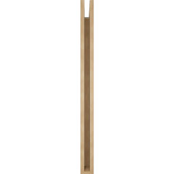 Ekena Millwork - BKTUR035X34X46TRA05RCPR - Timberthane Faux Wood Traditional Style Bracket, Block Ends, 3 1/2"W x 34"D x 46"H, Primed Tan