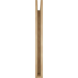 Ekena Millwork - BKTUR035X36X36TRA05RCPR - Timberthane Faux Wood Traditional Style Bracket, Block Ends, 3 1/2"W x 36"D x 36"H, Primed Tan