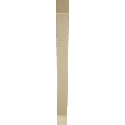 Ekena Millwork - BKTUR035X36X40TRA05RCPR - Timberthane Faux Wood Traditional Style Bracket, Block Ends, 3 1/2"W x 36"D x 40"H, Primed Tan