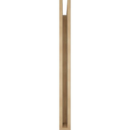 Ekena Millwork - BKTUR035X36X40TRA05RCPR - Timberthane Faux Wood Traditional Style Bracket, Block Ends, 3 1/2"W x 36"D x 40"H, Primed Tan