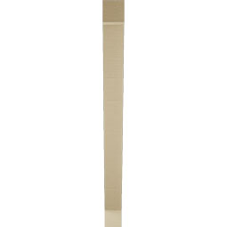 Ekena Millwork - BKTUR035X36X42TRA05RCPR - Timberthane Faux Wood Traditional Style Bracket, Block Ends, 3 1/2"W x 36"D x 42"H, Primed Tan