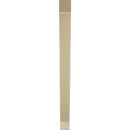 Ekena Millwork - BKTUR035X36X44TRA05RCPR - Timberthane Faux Wood Traditional Style Bracket, Block Ends, 3 1/2"W x 36"D x 44"H, Primed Tan