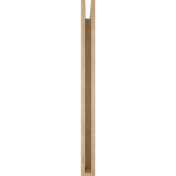 Ekena Millwork - BKTUR035X36X44TRA05RCPR - Timberthane Faux Wood Traditional Style Bracket, Block Ends, 3 1/2"W x 36"D x 44"H, Primed Tan