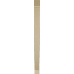 Ekena Millwork - BKTUR035X36X48TRA05RCPR - Timberthane Faux Wood Traditional Style Bracket, Block Ends, 3 1/2"W x 36"D x 48"H, Primed Tan