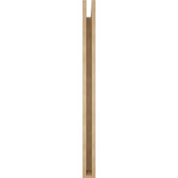 Ekena Millwork - BKTUR035X36X48TRA05RCPR - Timberthane Faux Wood Traditional Style Bracket, Block Ends, 3 1/2"W x 36"D x 48"H, Primed Tan