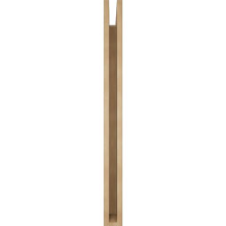 Ekena Millwork - BKTUR035X38X42TRA05RCPR - Timberthane Faux Wood Traditional Style Bracket, Block Ends, 3 1/2"W x 38"D x 42"H, Primed Tan