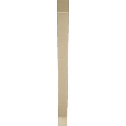 Ekena Millwork - BKTUR035X38X44TRA05RCPR - Timberthane Faux Wood Traditional Style Bracket, Block Ends, 3 1/2"W x 38"D x 44"H, Primed Tan