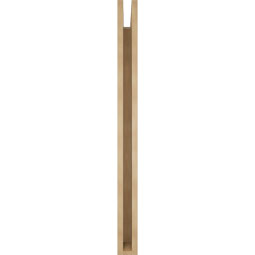 Ekena Millwork - BKTUR035X38X44TRA05RCPR - Timberthane Faux Wood Traditional Style Bracket, Block Ends, 3 1/2"W x 38"D x 44"H, Primed Tan