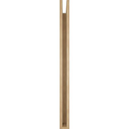 Ekena Millwork - BKTUR035X38X46TRA05RCPR - Timberthane Faux Wood Traditional Style Bracket, Block Ends, 3 1/2"W x 38"D x 46"H, Primed Tan