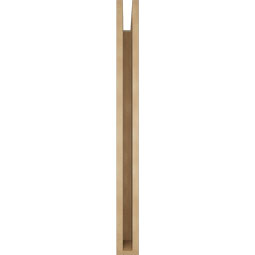Ekena Millwork - BKTUR035X40X40TRA05RCPR - Timberthane Faux Wood Traditional Style Bracket, Block Ends, 3 1/2"W x 40"D x 40"H, Primed Tan