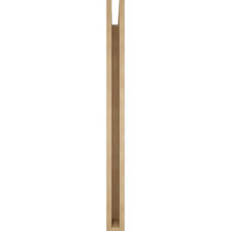 Ekena Millwork - BKTUR035X40X44TRA05RCPR - Timberthane Faux Wood Traditional Style Bracket, Block Ends, 3 1/2"W x 40"D x 44"H, Primed Tan