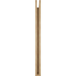Ekena Millwork - BKTUR035X40X48TRA05RCPR - Timberthane Faux Wood Traditional Style Bracket, Block Ends, 3 1/2"W x 40"D x 48"H, Primed Tan