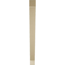Ekena Millwork - BKTUR035X42X42TRA05RCPR - Timberthane Faux Wood Traditional Style Bracket, Block Ends, 3 1/2"W x 42"D x 42"H, Primed Tan