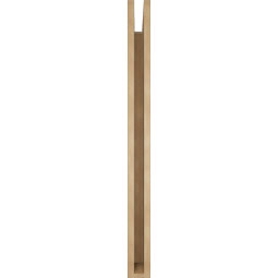 Ekena Millwork - BKTUR035X42X42TRA05RCPR - Timberthane Faux Wood Traditional Style Bracket, Block Ends, 3 1/2"W x 42"D x 42"H, Primed Tan
