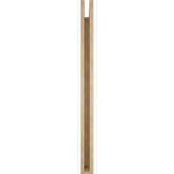 Ekena Millwork - BKTUR035X42X48TRA05RCPR - Timberthane Faux Wood Traditional Style Bracket, Block Ends, 3 1/2"W x 42"D x 48"H, Primed Tan