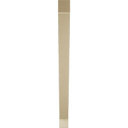 Ekena Millwork - BKTUR035X44X44TRA05RCPR - Timberthane Faux Wood Traditional Style Bracket, Block Ends, 3 1/2"W x 44"D x 44"H, Primed Tan