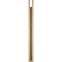 Ekena Millwork - BKTUR035X44X44TRA05RCPR - Timberthane Faux Wood Traditional Style Bracket, Block Ends, 3 1/2"W x 44"D x 44"H, Primed Tan