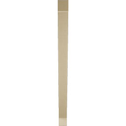 Ekena Millwork - BKTUR035X44X48TRA05RCPR - Timberthane Faux Wood Traditional Style Bracket, Block Ends, 3 1/2"W x 44"D x 48"H, Primed Tan
