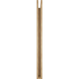 Ekena Millwork - BKTUR035X44X48TRA05RCPR - Timberthane Faux Wood Traditional Style Bracket, Block Ends, 3 1/2"W x 44"D x 48"H, Primed Tan