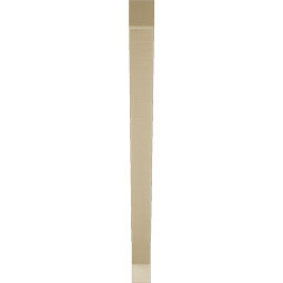 Ekena Millwork - BKTUR035X46X46TRA05RCPR - Timberthane Faux Wood Traditional Style Bracket, Block Ends, 3 1/2"W x 46"D x 46"H, Primed Tan