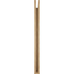 Ekena Millwork - BKTUR035X46X46TRA05RCPR - Timberthane Faux Wood Traditional Style Bracket, Block Ends, 3 1/2"W x 46"D x 46"H, Primed Tan