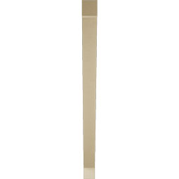 Ekena Millwork - BKTUR035X48X48TRA05RCPR - Timberthane Faux Wood Traditional Style Bracket, Block Ends, 3 1/2"W x 48"D x 48"H, Primed Tan