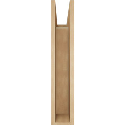 Ekena Millwork - BKTUR055X18X30TRA05RCPR - Timberthane Faux Wood Traditional Style Bracket, Block Ends, 5 1/2"W x 18"D x 30"H, Primed Tan