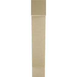 Ekena Millwork - BKTUR055X20X32TRA05RCPR - Timberthane Faux Wood Traditional Style Bracket, Block Ends, 5 1/2"W x 20"D x 32"H, Primed Tan