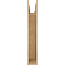Ekena Millwork - BKTUR055X20X32TRA05RCPR - Timberthane Faux Wood Traditional Style Bracket, Block Ends, 5 1/2"W x 20"D x 32"H, Primed Tan