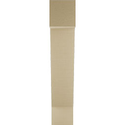 Ekena Millwork - BKTUR055X22X30TRA05RCPR - Timberthane Faux Wood Traditional Style Bracket, Block Ends, 5 1/2"W x 22"D x 30"H, Primed Tan
